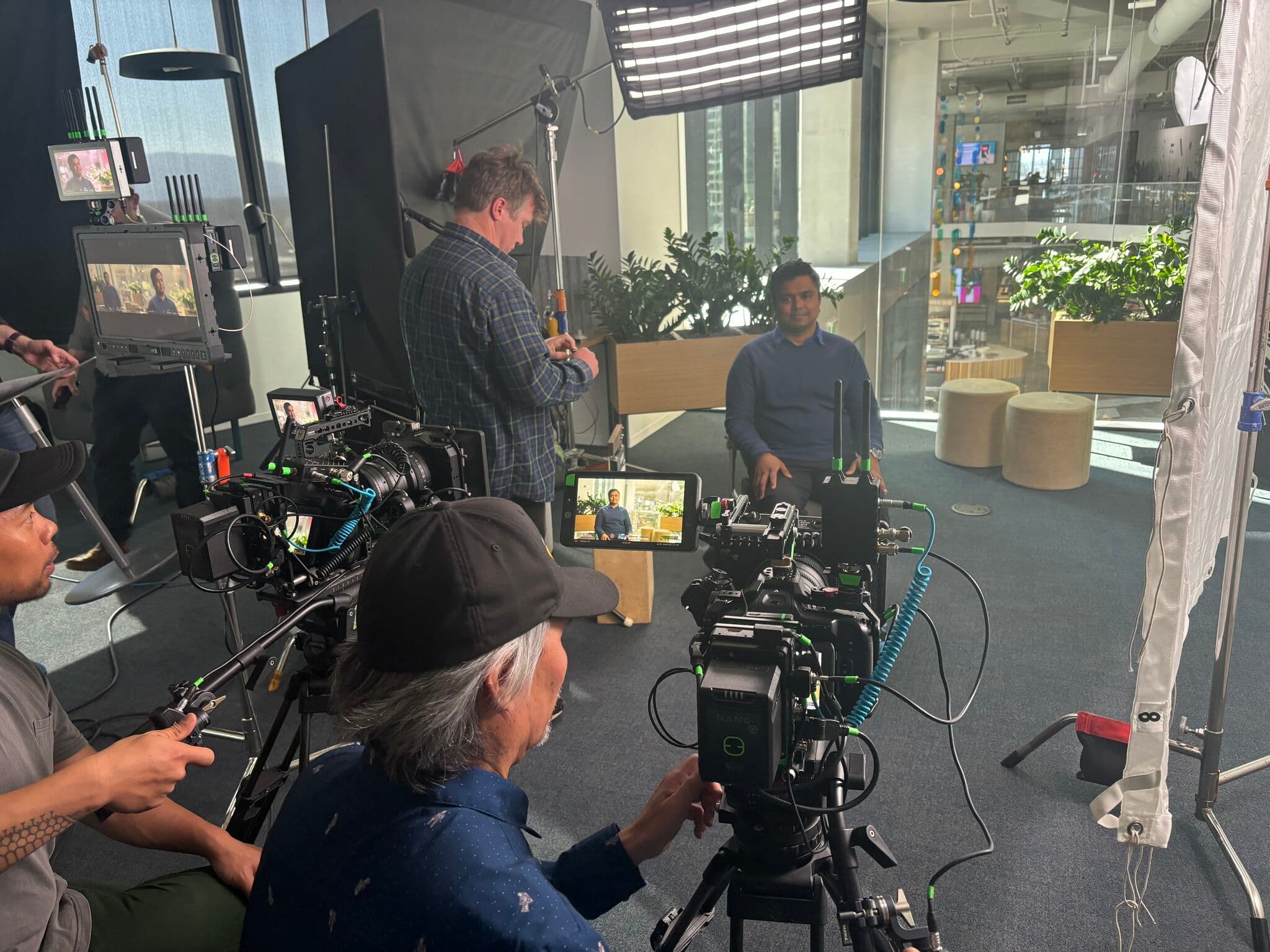 Behind the scenes of the Adobe Talent Development & Learning Team shoot